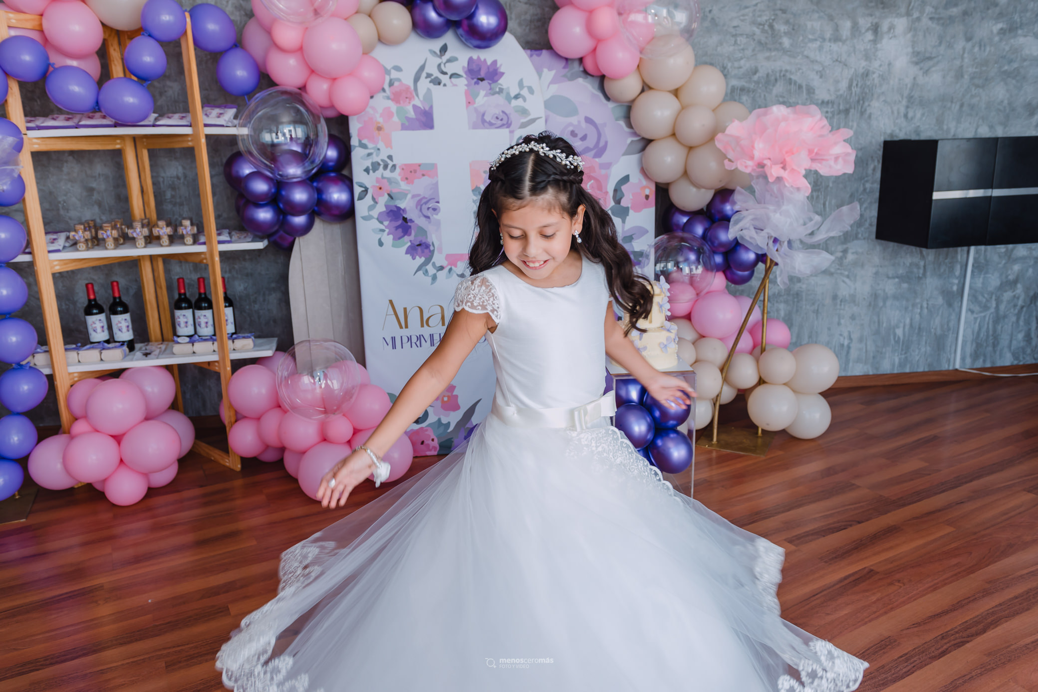Fotografía de Ana Sofia en su primera comunión