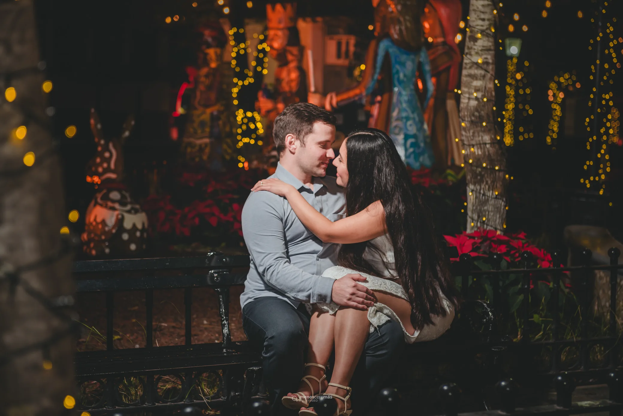 Sesion casual de novios Lucia y Brad en Santiago